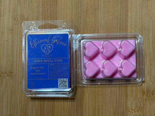 Love Spell Type| hand poured wax melts| 2 oz