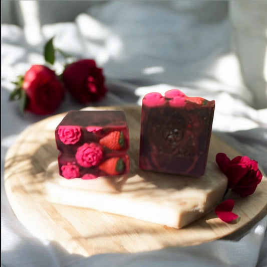Strawberry Indulgence| handmade artisan soap| 4 oz