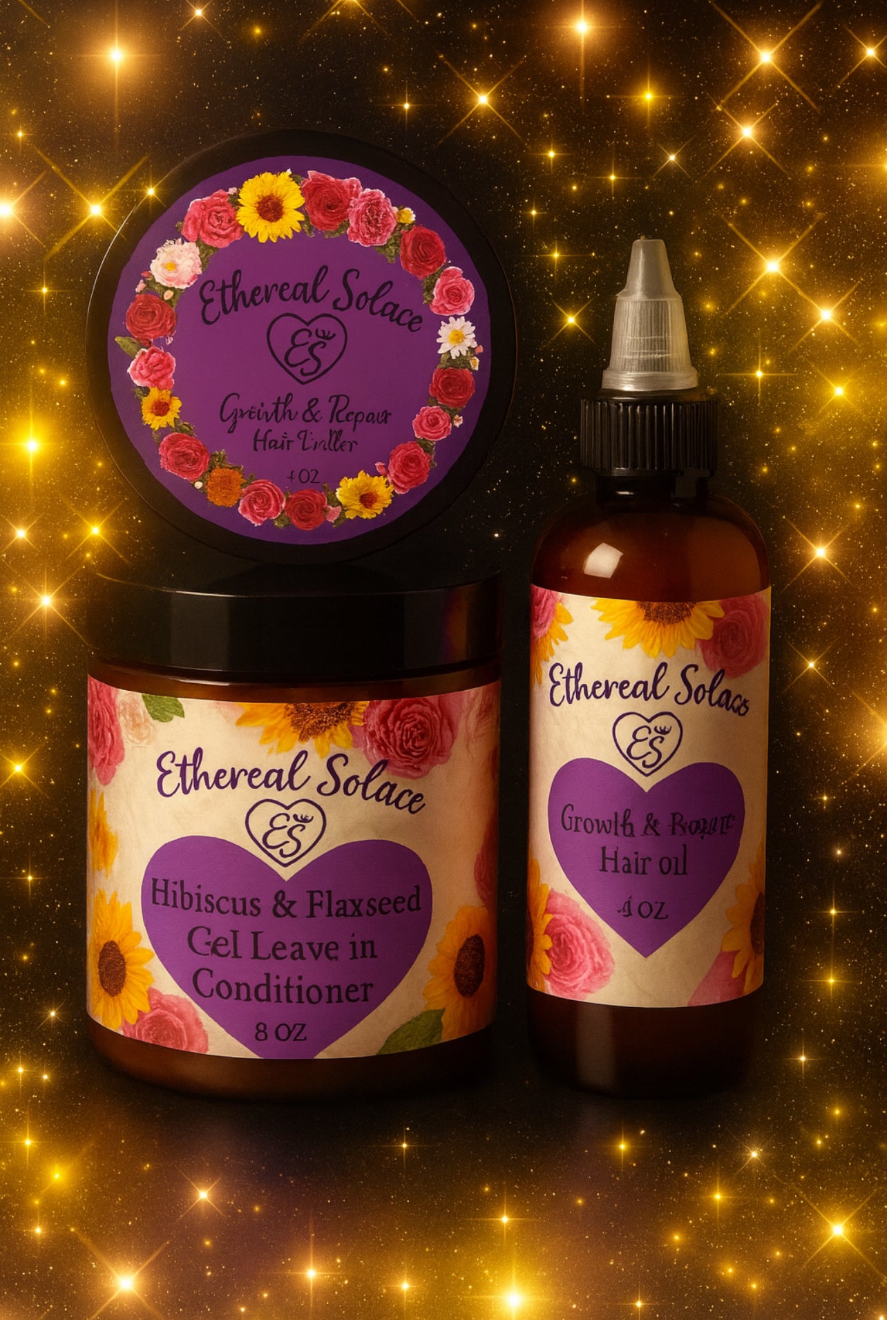 Crown Care Bundle| Growth & Repair| for Low Porosity Hair