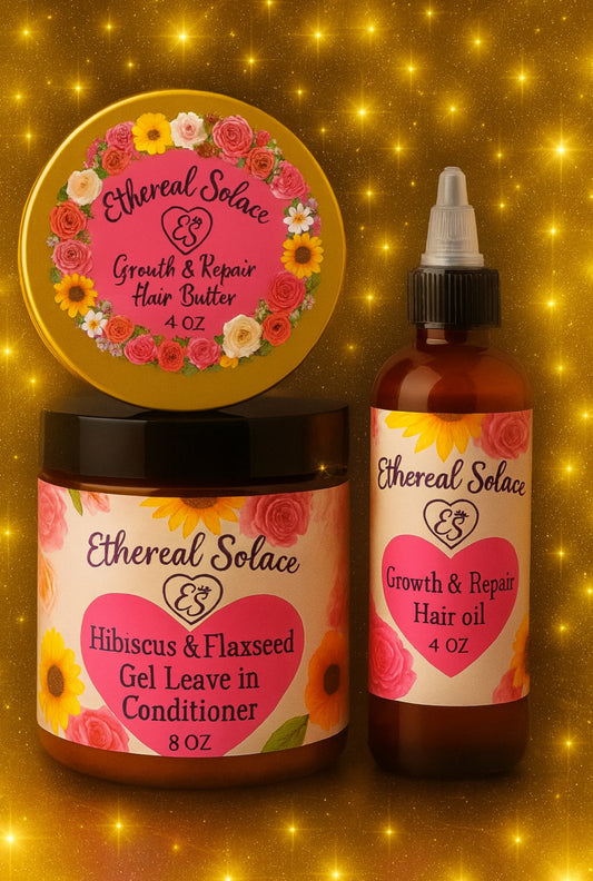 Crown Care Bundle| Growth & Repair| for High Porosity Hair