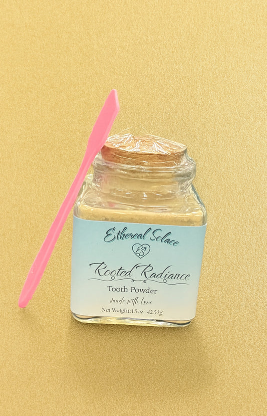 Rooted Radiance| hand made tooth powder| 1.5 oz